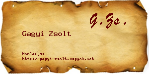 Gagyi Zsolt névjegykártya